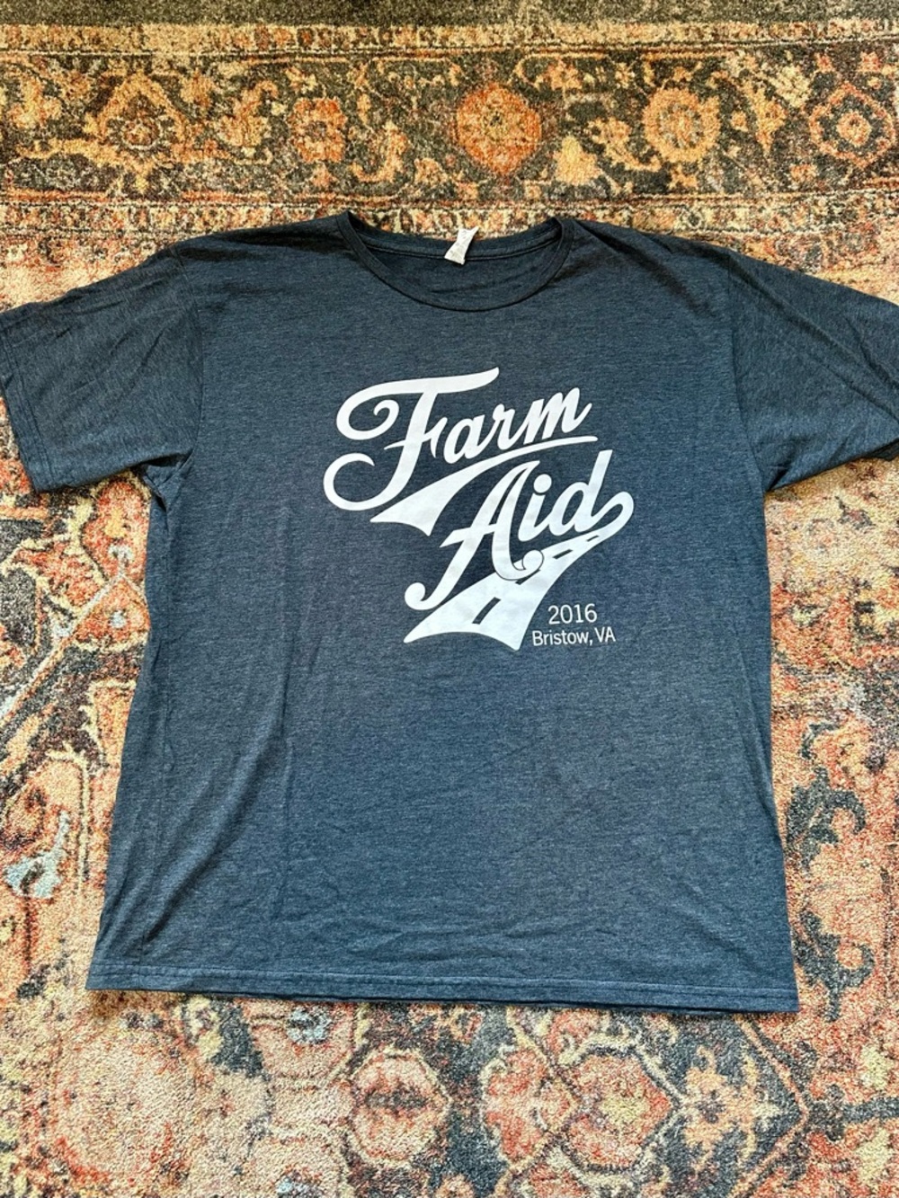 Farm Aid 2016 Bristow VA Graphic Tee - Navy Blue